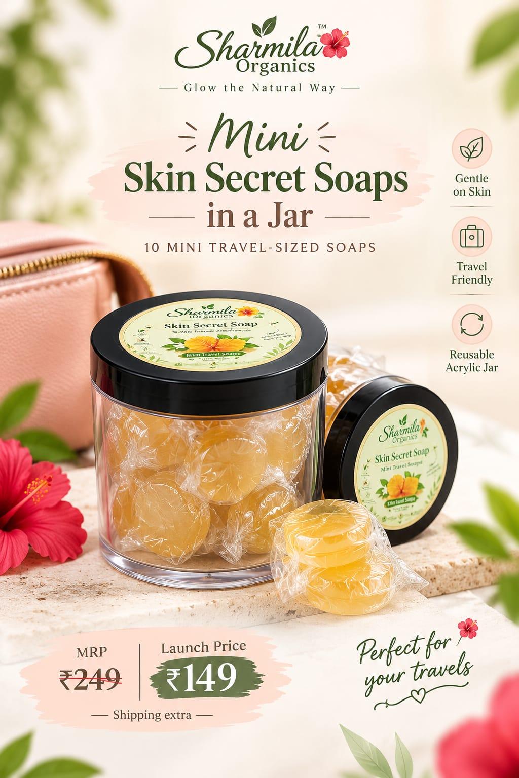 Mini jar - skin secret soaps